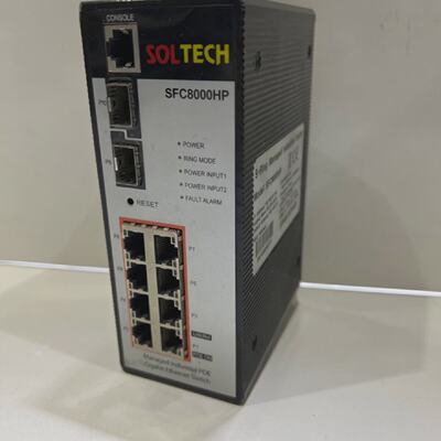 Soltech SFC8000HP SRing Managed Industrial Ethernet Switch
