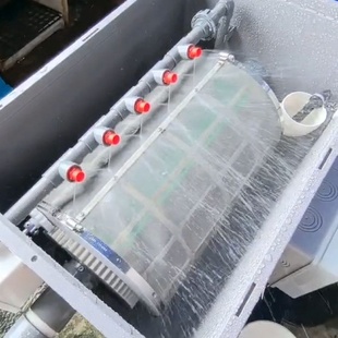 第四代芯片双控全自动反冲洗转鼓微滤机鱼池鱼缸周转箱过滤可户外