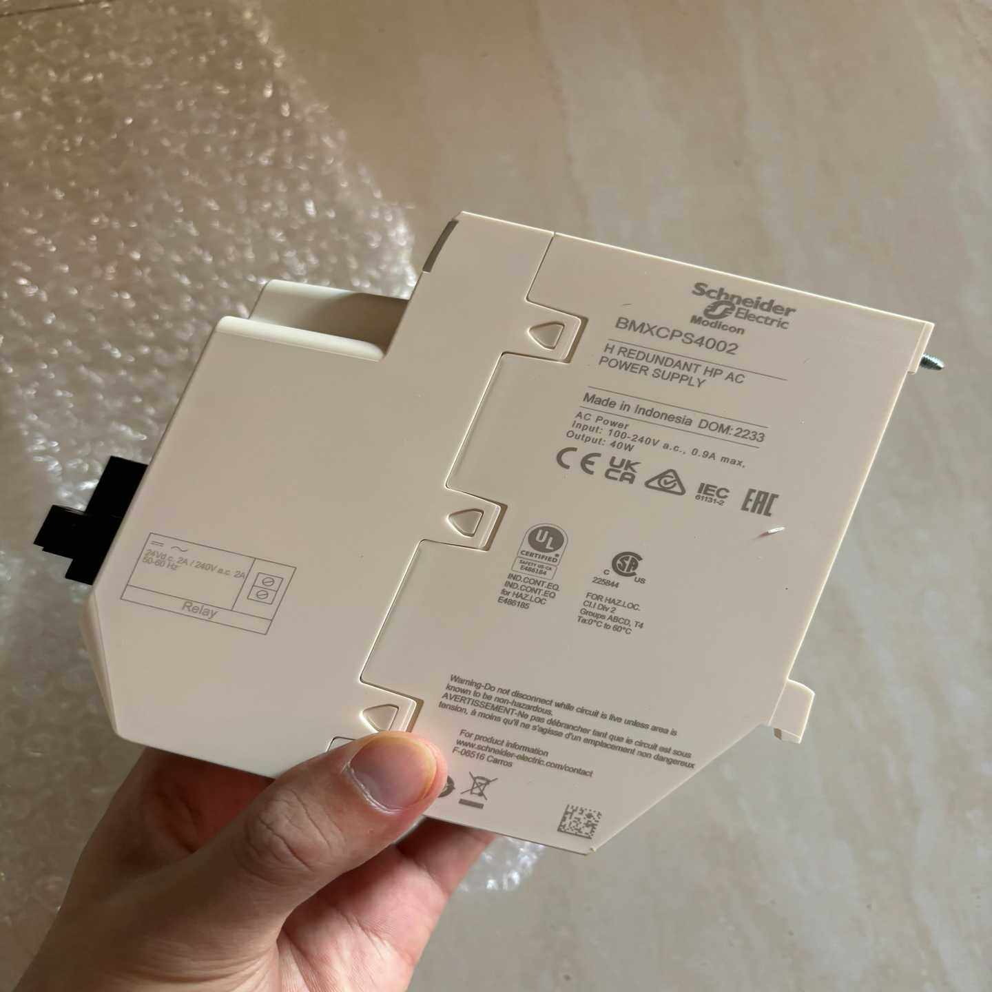 询价施耐德plc模块bmxcps4002，全新没有原包装。已经上