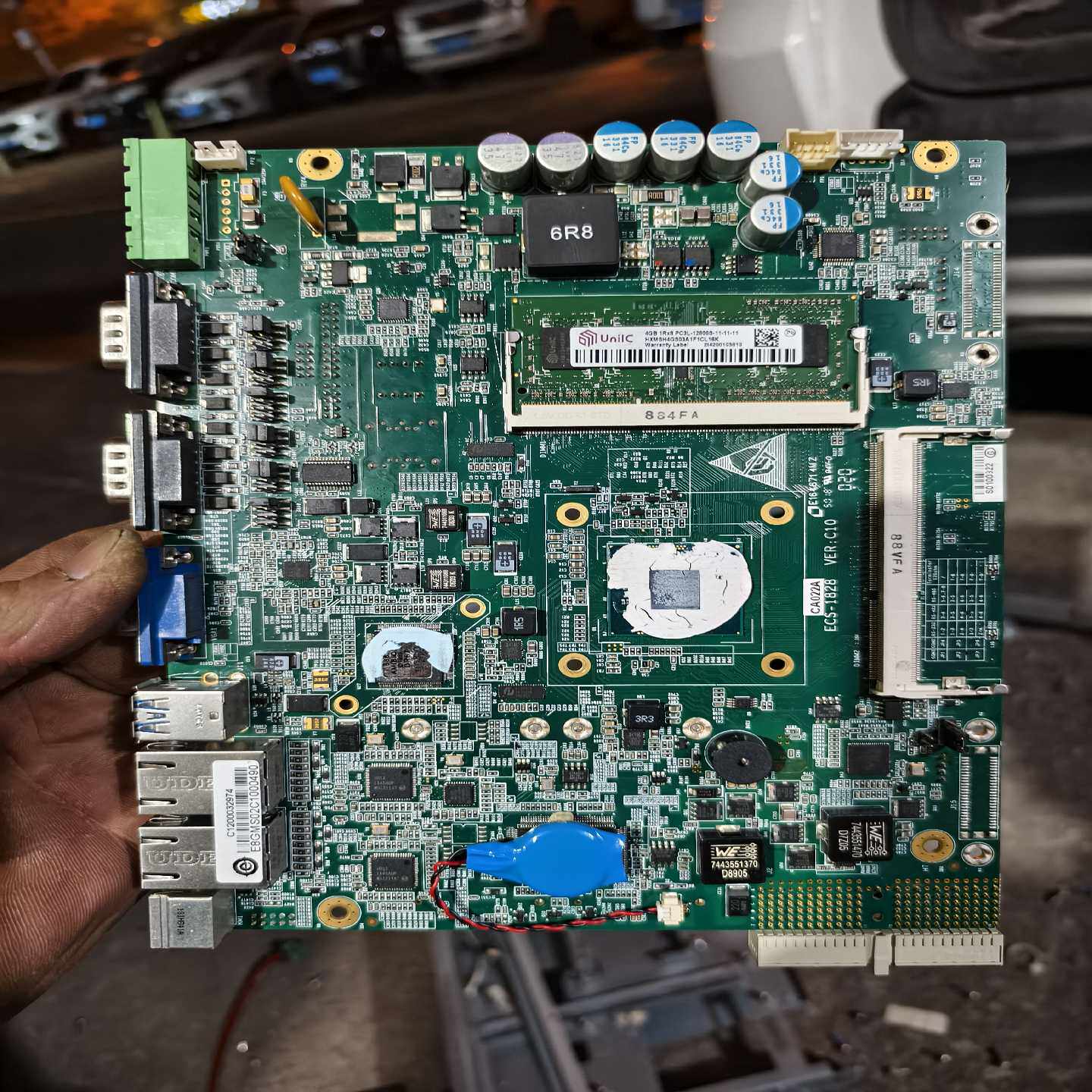 ECS-1828工控一体机主板,原装拆机主板,成色漂亮,包好