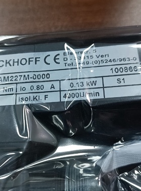 议价倍福伺服电机型号AM227M00000.13KW