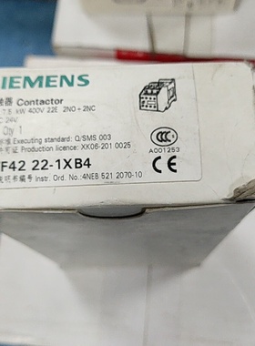 议价西门子直流接触器3TF42221XB4