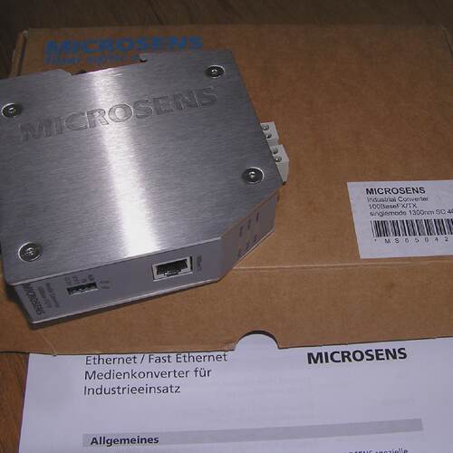 New  Microsens MS650426 Media Converter 100BaseFXTX SM 1300n