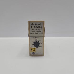 ELECTROMATIC SA 105 220 DELAY ON OPERATE TIMER WITH S411 REL