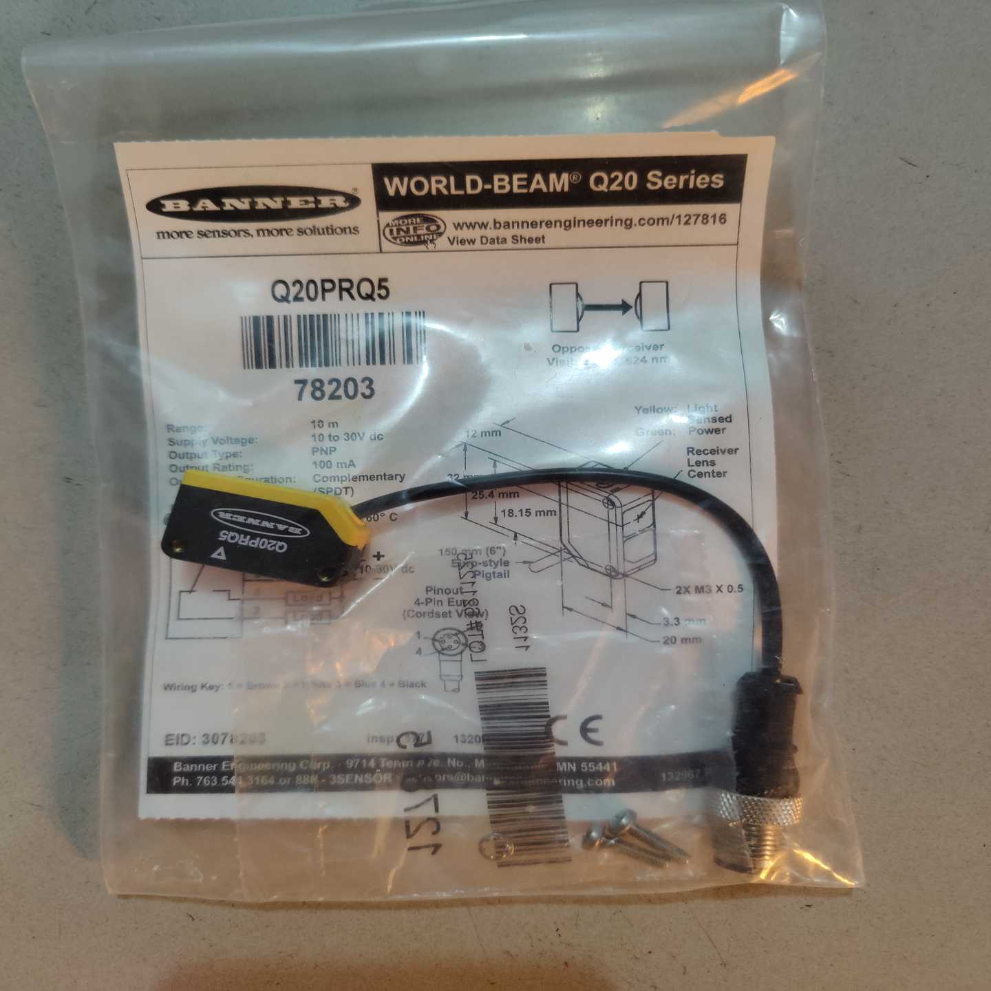 咨询-邦纳Q20PRQ5有2个