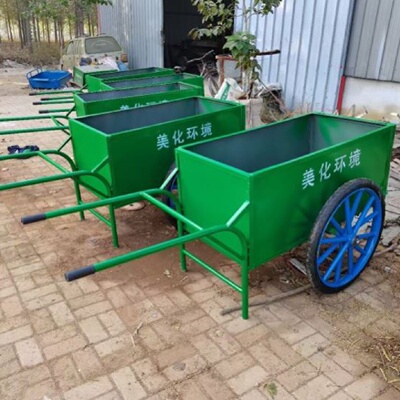 不锈钢环卫三轮垃圾车户外人力手推二轮脚蹬保洁车垃圾桶驳运车