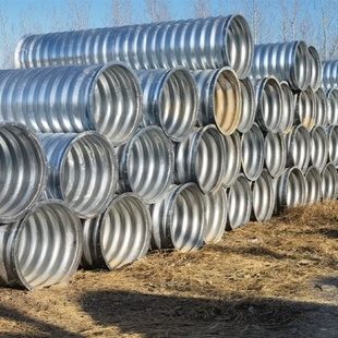 整装金属镀锌波纹涵管桥梁隧道管涵道路地下管道河流排水钢制涵管