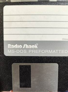 议价老软盘RadioShack睿侠3.5寸MSDOS预格