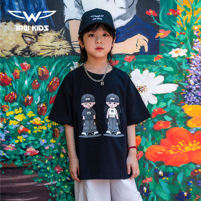 IPW童装短袖男女童纯棉透气