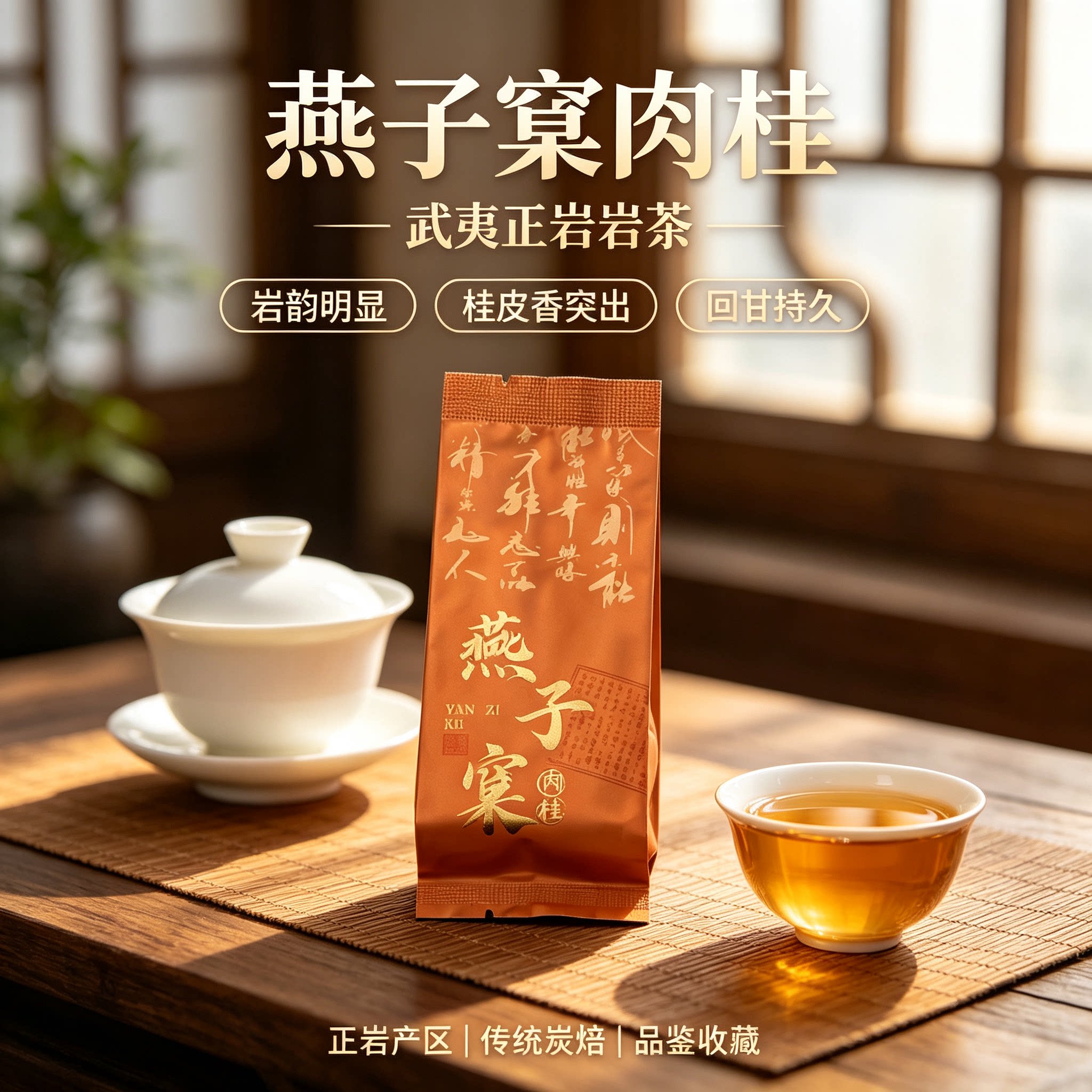武夷正岩燕子窠炭焙肉桂新茶