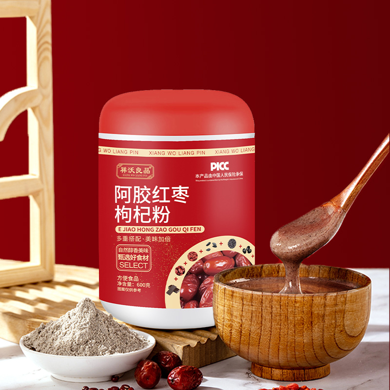 阿胶红枣枸杞粉营养早餐即食代餐