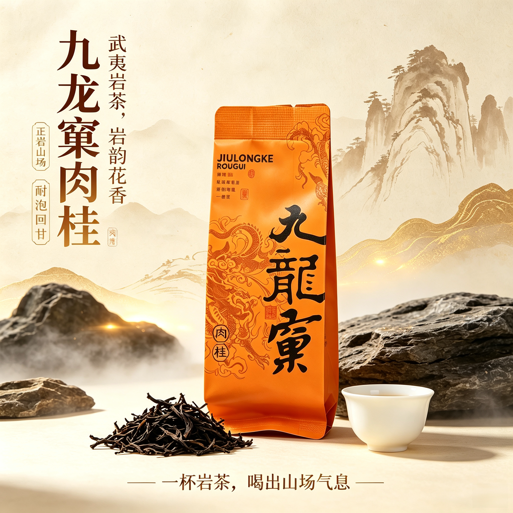 武夷山大红袍九龙窠中火炭焙新茶