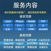 Python程序Matlab代做图像处理通信仿真神经网络深度机器学习算法