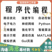 python代码 编程序matlab帮做仿真复现优化算法模型调试答疑创新点