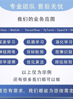 python代编程深度学习机器学习算法程序代做代码编写接单指导调试