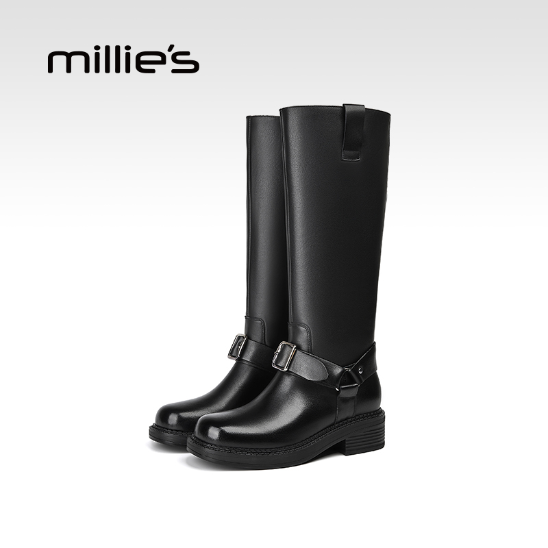 millies妙丽西部靴高筒靴骑士靴