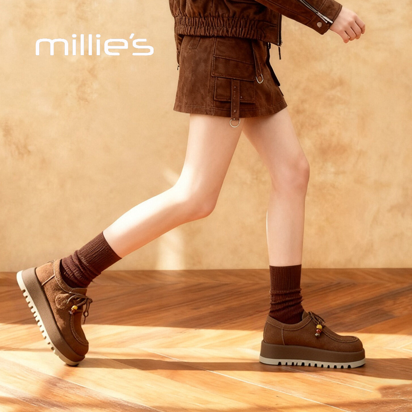 millies妙丽时尚勃肯鞋全包深口单鞋牛反绒加绒棉鞋2025秋冬新,女鞋,勃肯鞋/软木鞋,淘宝优惠券,粉丝福利购,淘宝优惠卷