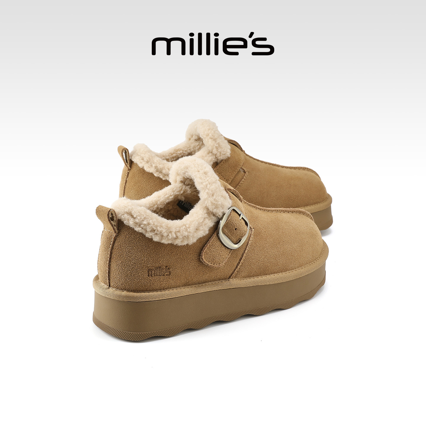 millies妙丽勃肯棉鞋加绒雪地靴