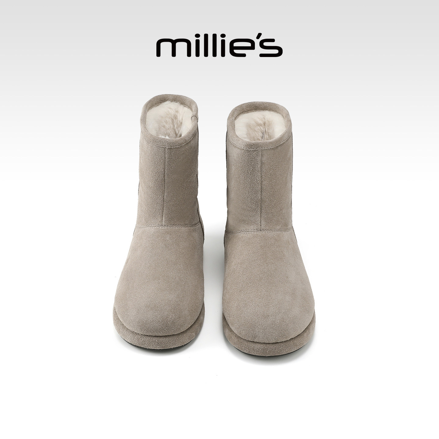 millies妙丽厚底雪地女靴2025年冬季新款加绒加厚外穿保暖大棉靴
