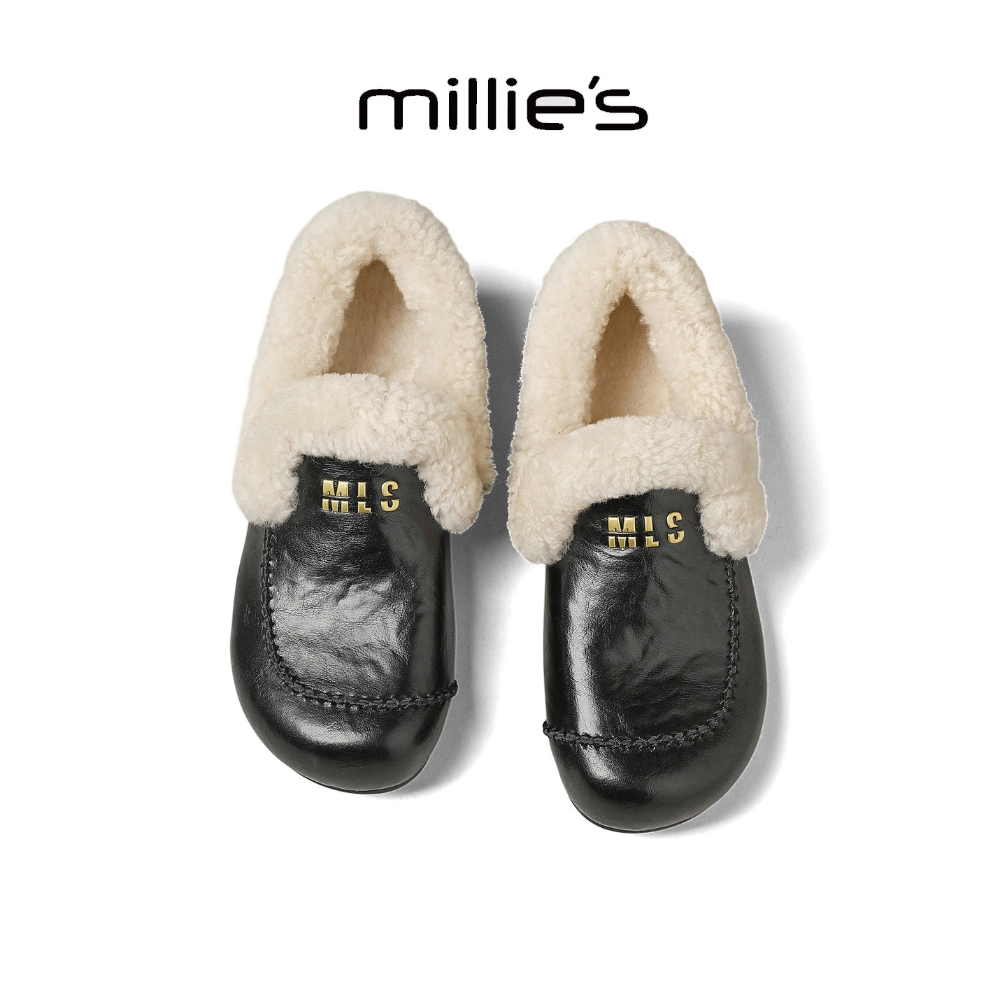 millies妙丽厚底休闲棉鞋