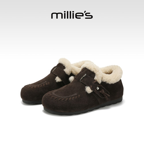 millies妙丽复古勃肯棉鞋女冬季
