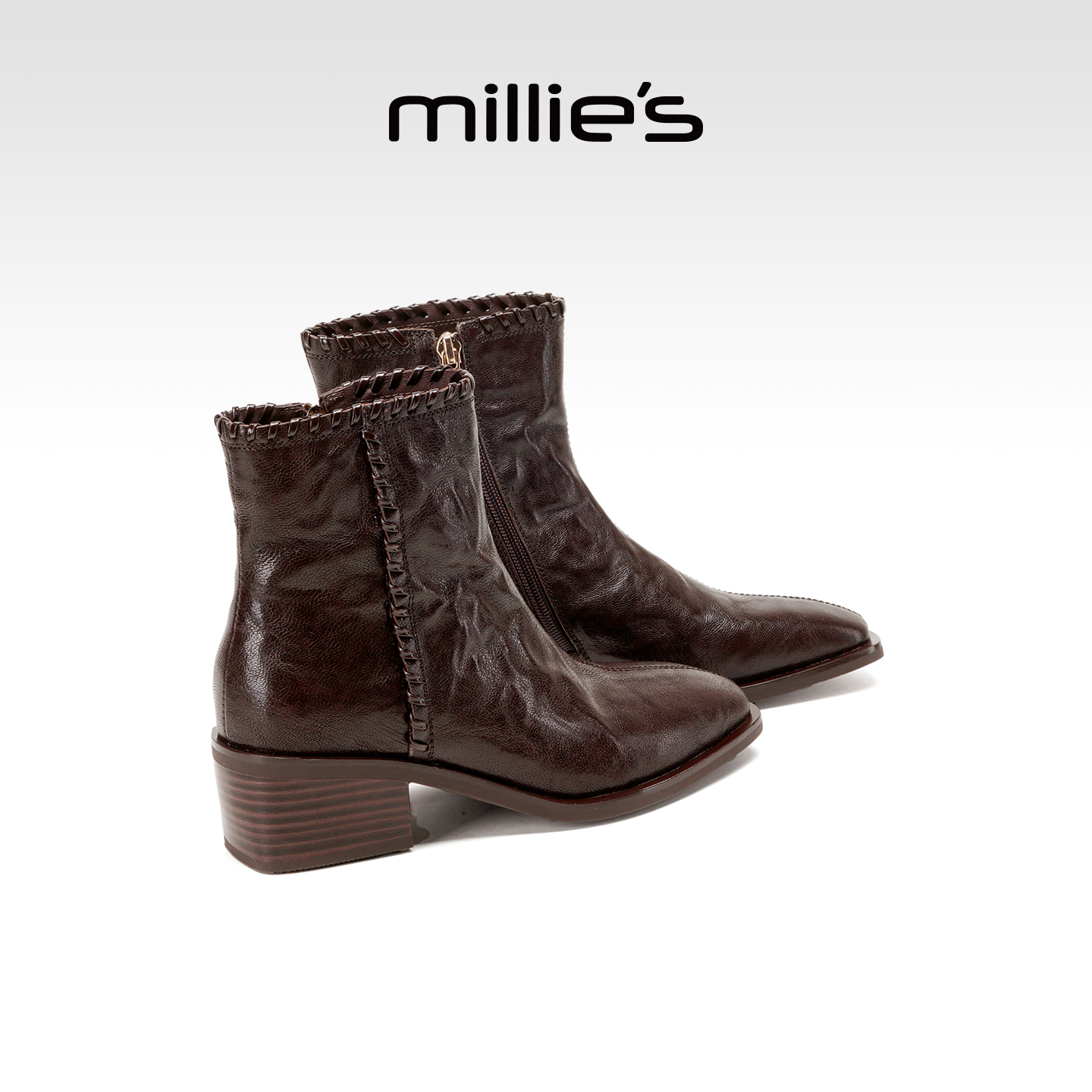 millies妙丽女鞋短靴时装靴女靴