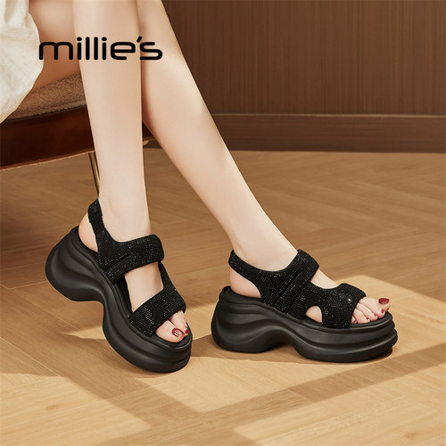 millies妙丽女鞋厚底凉鞋