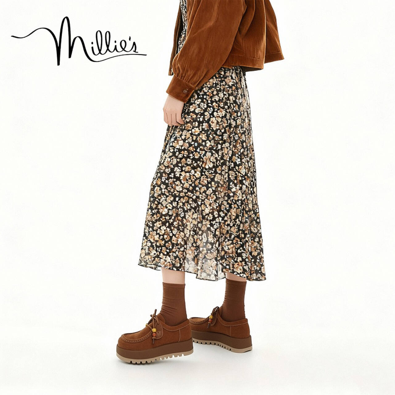 millies妙丽加绒勃肯鞋女鞋