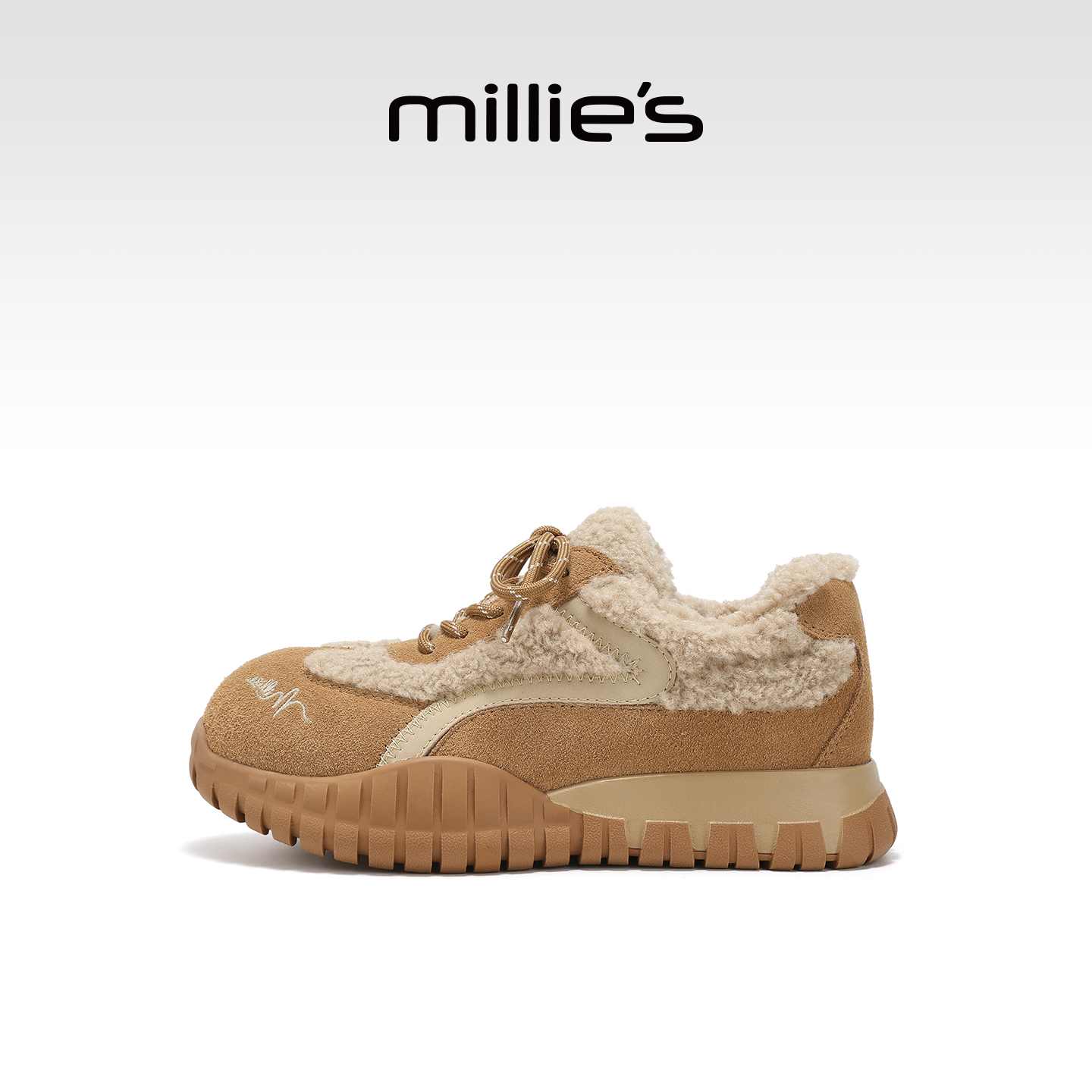 millies妙丽加绒百搭休闲鞋女鞋