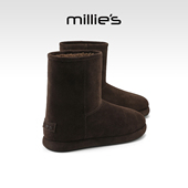 millies妙丽冬季 简约厚底烟筒靴大棉靴 新款 雪地靴女款 2025年冬季