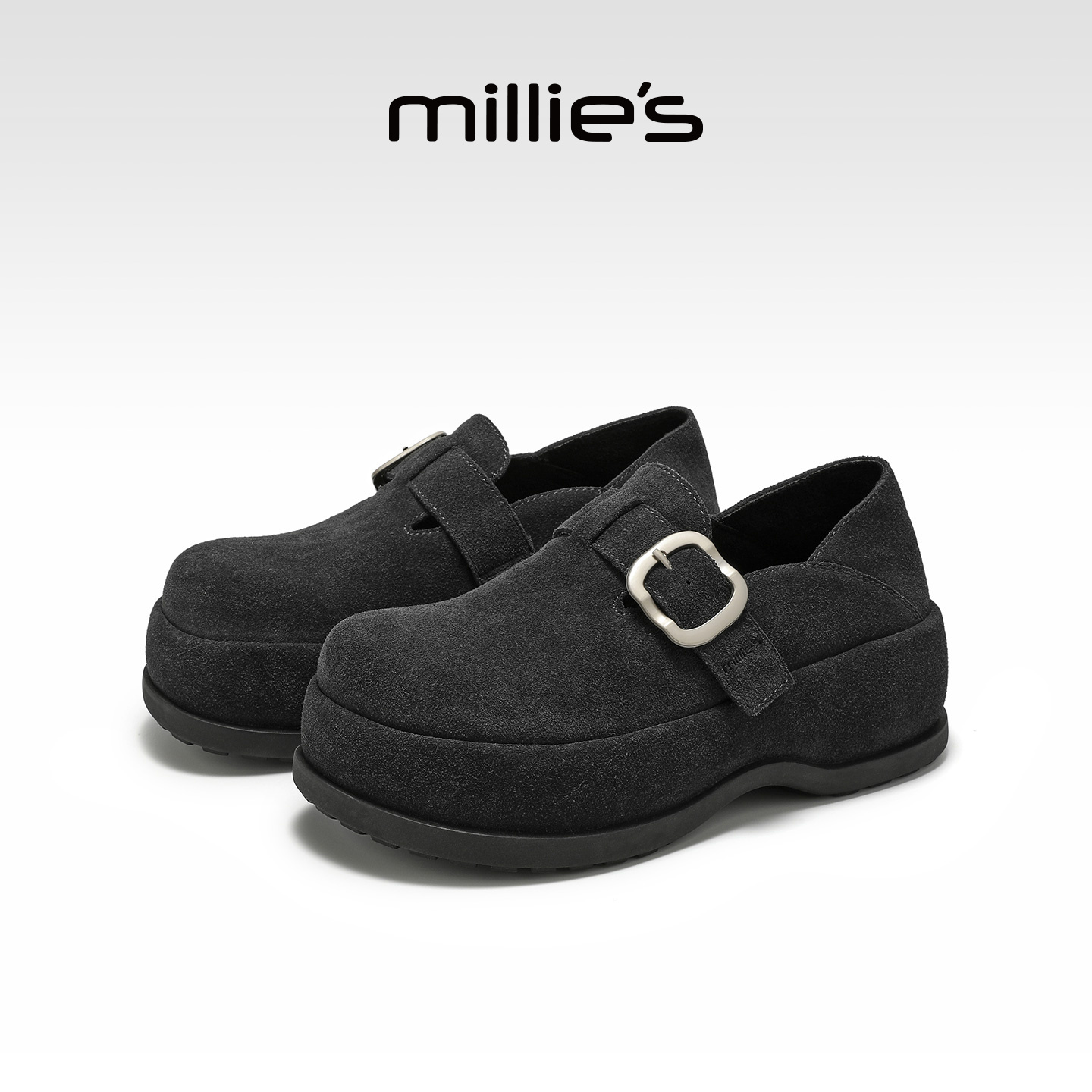 millies妙丽女鞋厚底百搭休闲鞋
