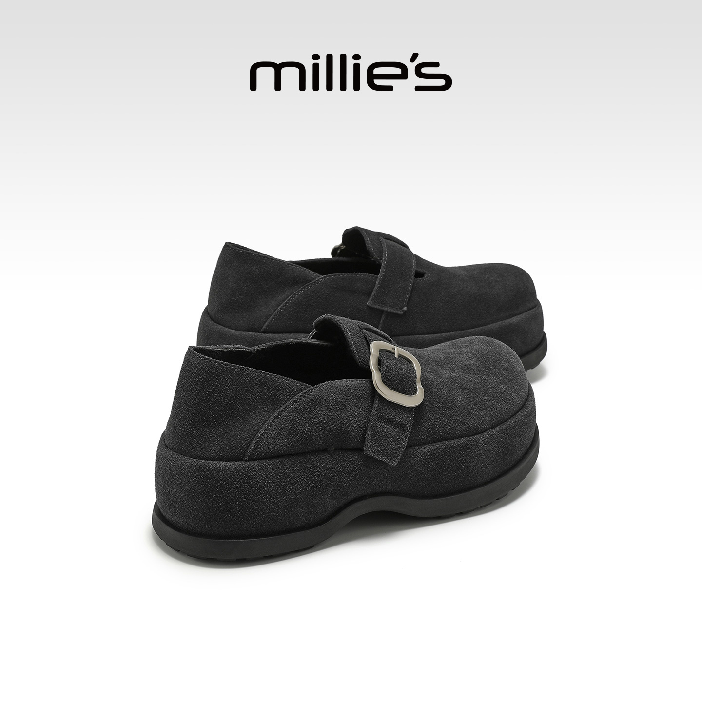 millies妙丽复古大头勃肯鞋