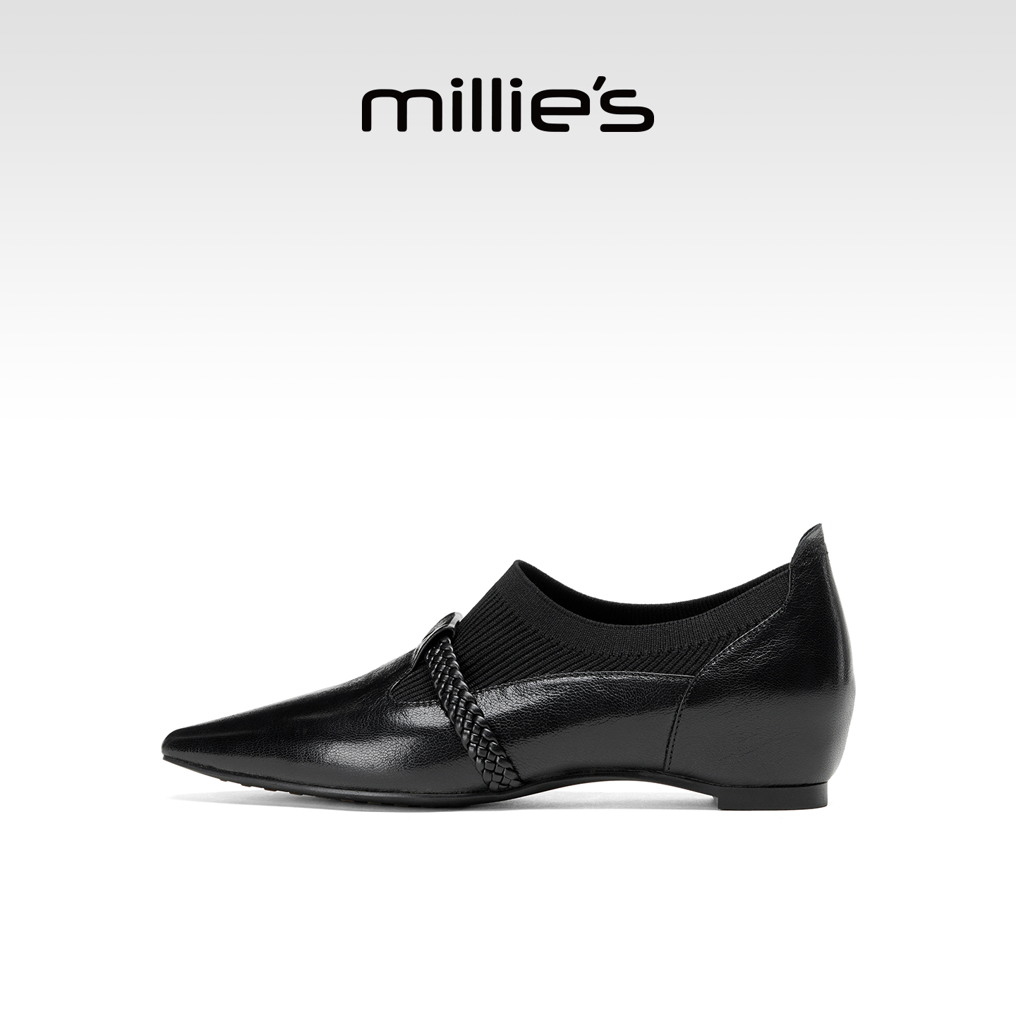 millies妙丽通勤百搭深口女单鞋