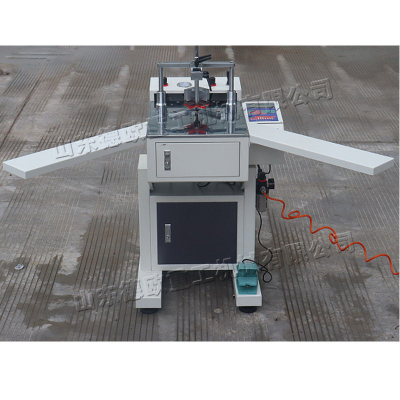 PS发泡线条数控钉角机 油画无框画钉角机 硬木线条钉角设备