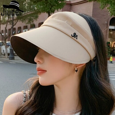 女士高颜值夏季防晒遮阳空顶帽