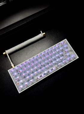 雾透PC透光键帽支持wooting EZ60MADE68 hero68ND63夜魔磁轴键帽