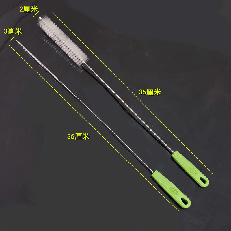 吸管刷细长进排水管刷圆孔缝隙刷瓶子吸管刷工具小刷子清洁刷软毛