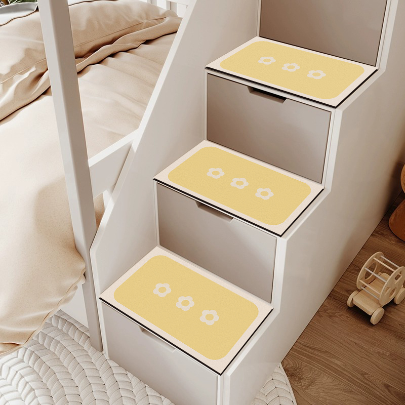 儿童双层牀楼梯踏步垫双层上下铺梯柜防滑台阶脚垫木楼梯保护垫子