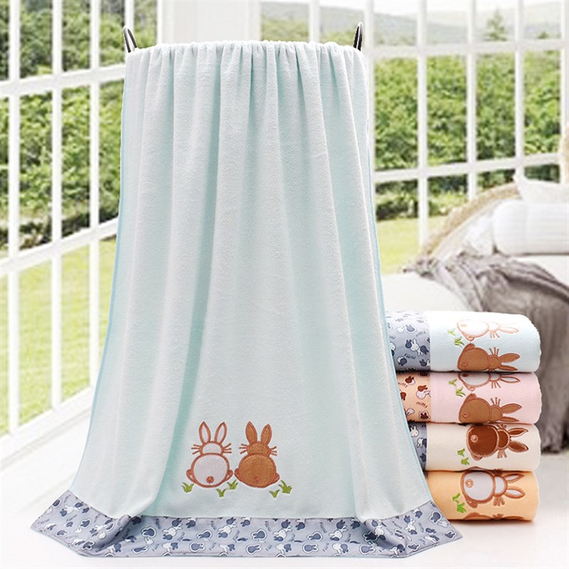 毛巾洗脸纯棉家用 浴巾超细纤维成人柔软家用大号吸水酒店大浴巾