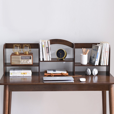 书纯实木架子小书架置物架桌面收纳办公桌桌上学生