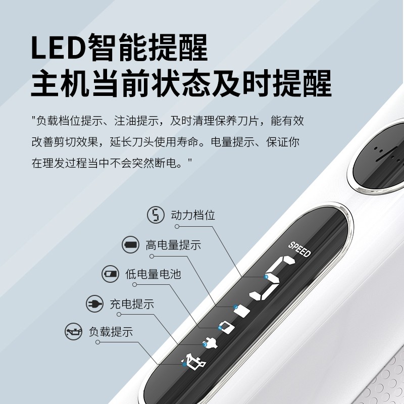 阿可美986F电动剃头刀剪头发推子理发器电推剪充电式专业发廊专用