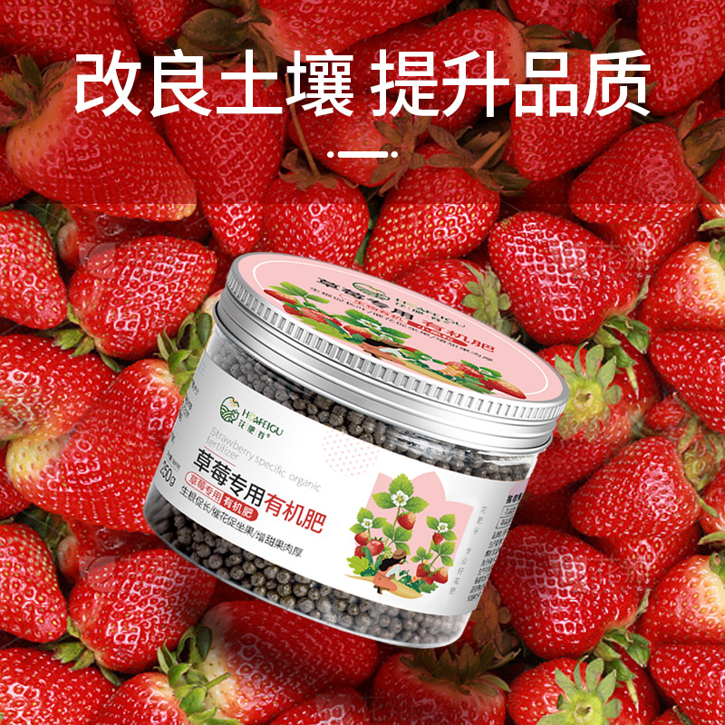 草莓肥料专用肥生根肥盆栽有机肥结果肥平衡肥草莓苗肥料蔬菜肥料
