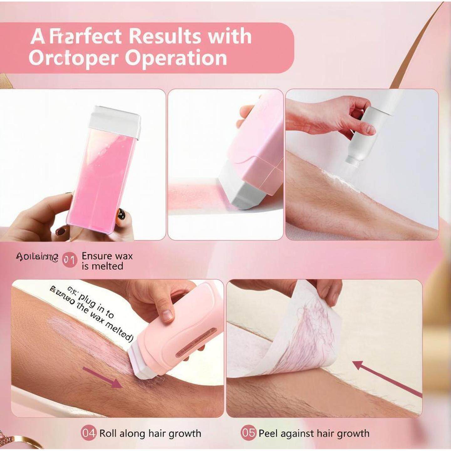 可温控美容院热蜡机迷你蜜蜡加热器全身护理罐蜡滚筒蜡条加热器