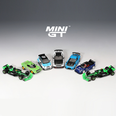预售MINIGT 1:64阿巴斯马自达F1nissan GT-R合金收藏汽车模型合集