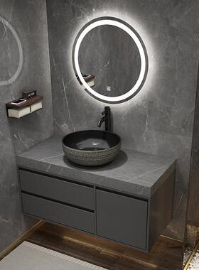 酒店浴室柜定制洗脸盆柜组合厕所洗手池化妆室洗面盆浴柜洗漱台