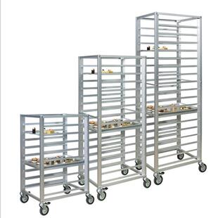铝合金烤盘架子车密封式面包盘架全封闭饼盘架车托盘架烘培盘台车