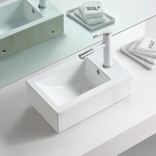 极窄小号迷你台上盆左右洗面盆洗手盆陶瓷洗脸盆池转角台盆三角盆