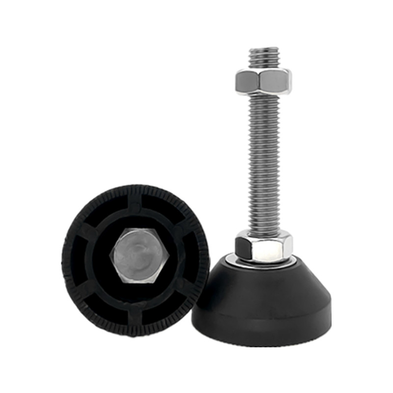 Φ80mm304不锈钢调节脚杯尼龙固定地脚螺丝M12M14M16M18M20支撑脚