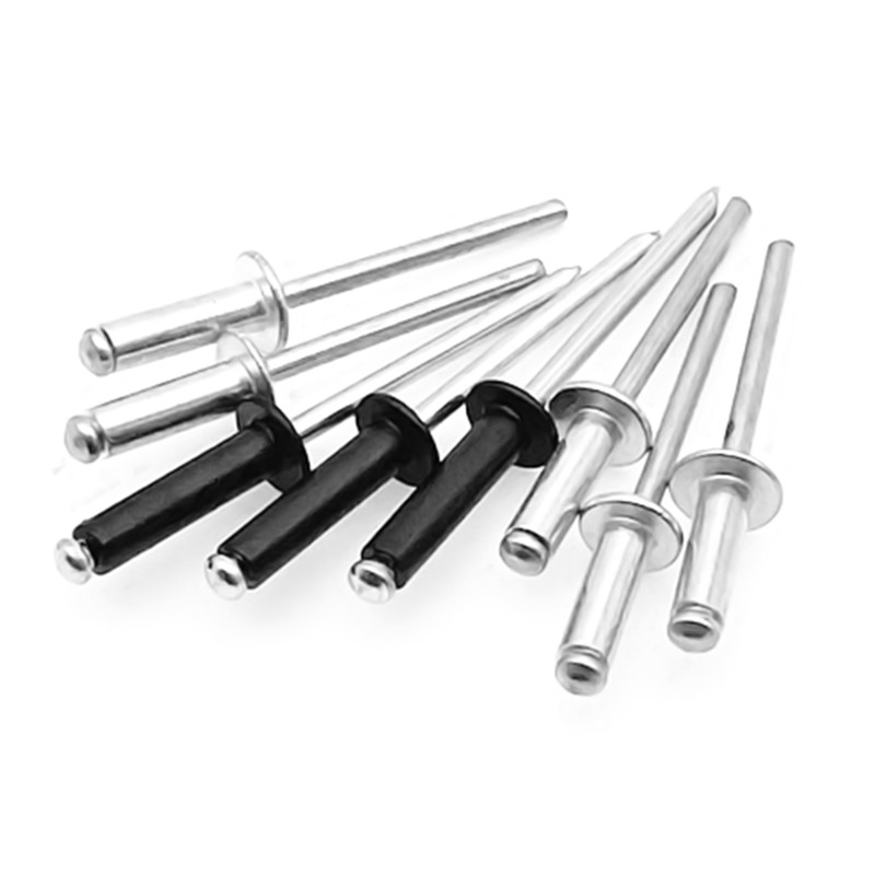 M2.4M3.2M4M5 铝铆钉开口型圆头抽芯铆钉卯钉拉铆钉黑色装潢拉丁