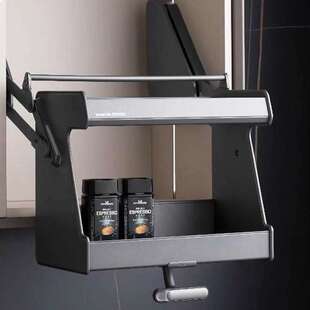 巴斯蒂姆橱柜吊柜升降拉篮高度400mm阻尼下拉式双层拉篮